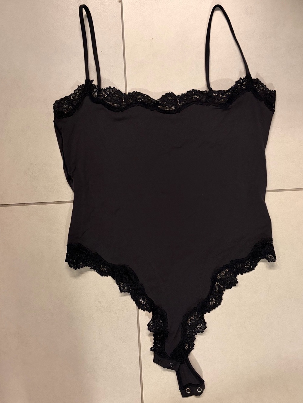 SKIMS Lace Trim Bodysuit Camisole